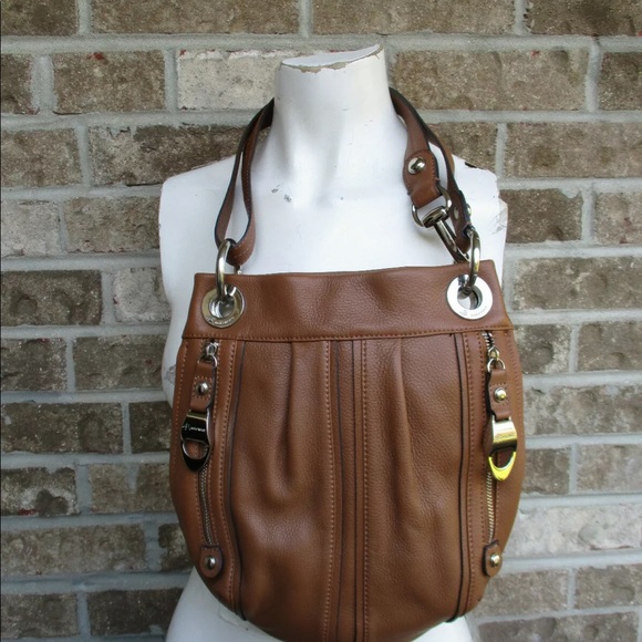b. makowsky Handbags - B. Makowsky tan pebbles Leather crossbody purse